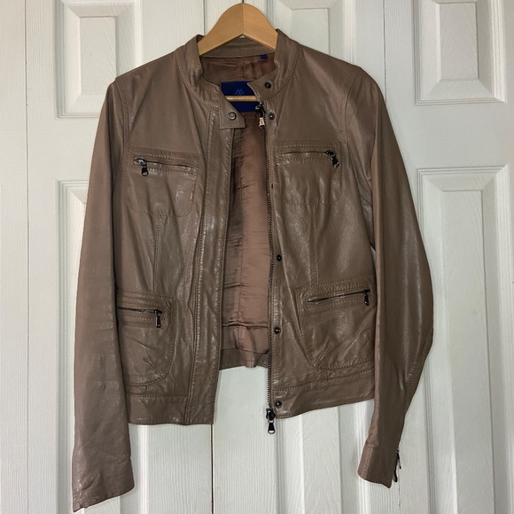Martin & Osa Leather Jacket | Genuine Leather Jacket Tan - Picture 2 of 9